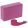 Sangh yoga set: block, belt, color mix