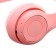 Headphones wireless "bunny", sound and light effects, folding, pink color