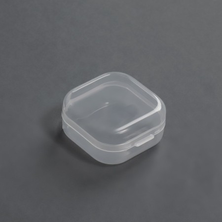 A set of decor containers, 4 pcs, 3.4 × 3.4 × 1.8 cm, the color is transparent-3