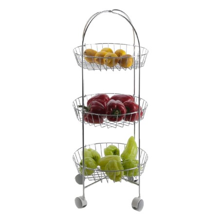 Class support stand, round, 3 tiers, chromium color