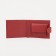 Women's wallet on the button, red color