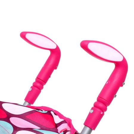 Stroller for dolls summer, with a roof, the handle is adjustable, metal-8