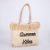Bag - Shoper beach "Summer Vaib", 45x33x18 cm, beige color