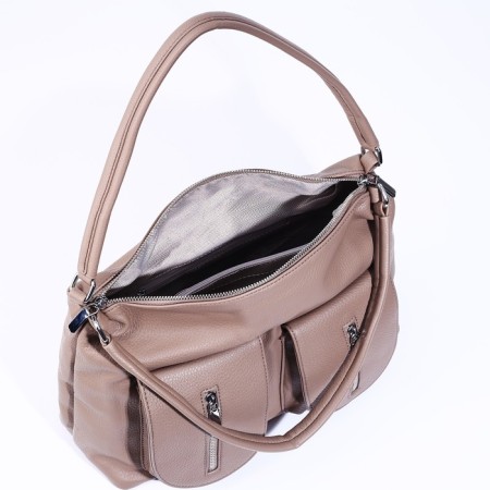 Board of lightning, 3 external pockets, beige color-6