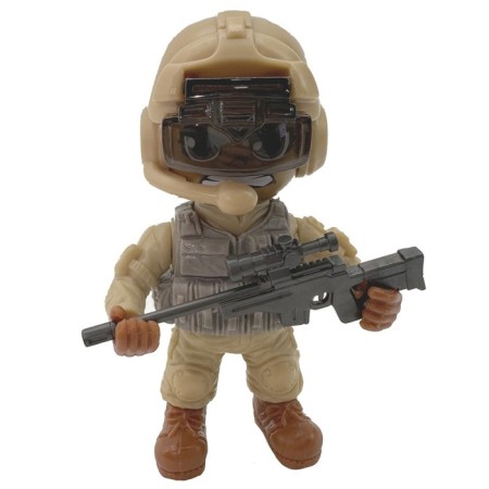 FUNKY TOYS figure "Special Forces", in gray-green uniform, 8 cm, mix-12