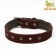 Collar combined leather/tarpaulin, dimensionless, 70 x 3.5 cm, Osh 25-60 cm, brown
