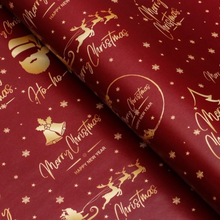 Glossy packaging paper "Happy New Year!", 70 x 100 cm-1