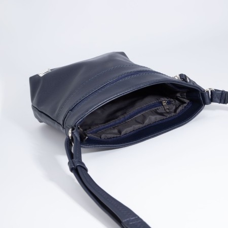 Bag-bodi Boda vita with a zipper, blue color-5