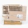 The keybox is wall -mounted with a shelf with a shelf and a “happiness” pocket, 20 x 20 cm.