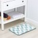 Bath and toilet rug of Dolyan "Rally", 40 × 60 cm, turquoise color