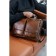 Male portfolio, genuine leather de-gosa brown, 42x9x32 cm
