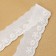 Lace embroidery, 30 mm × 13.7 ± 1 m, white color