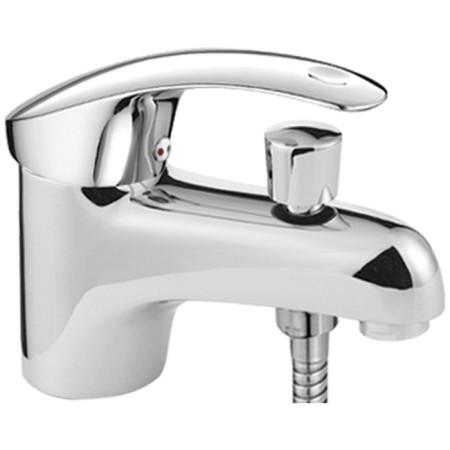 Fashun A1221 shell mixer, single -leaf, pour 119 mm, with hand -a canine, chrome