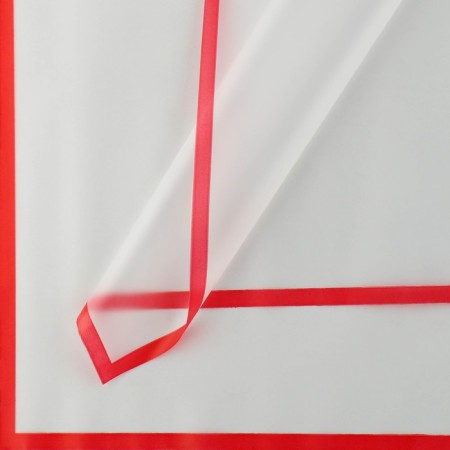 Flower film matte packaging "Kaima" red 0.5x9 m