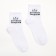 Women's socks "Queen of the dance floor", white color, rr 23-25