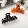 Hair crab "gloss" geometry luxury, 10 cm, mix