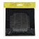Ventilation grate "Vento" 1515VR, 150x150 mm, with a grid, detachable, black