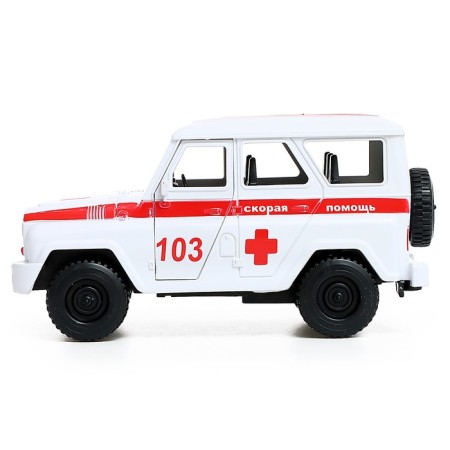 Inertial UAZ Hunter Machine Ambulance Help-1