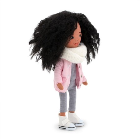 Soft doll "Tina in a pink jacket", 32 cm-2