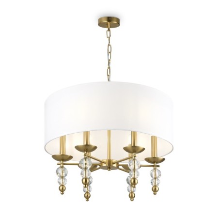 Suspended lamp Freya Fr1009PL-06BS SIDE, 550x550x800 mm, E14, 6x40W, brass color-1