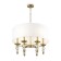 Suspended lamp Freya Fr1009PL-06BS SIDE, 550x550x800 mm, E14, 6x40W, brass color