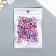 Beads for creativity plastic "Round. Gradient. Rusal-blue mermaid" d = 3-8mm, nr 10 g 74595