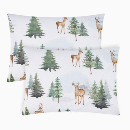 New Year. A set of pillowcases "Ethel" once in the forest, 50x70-2 pcs, Poplin, 100% HL