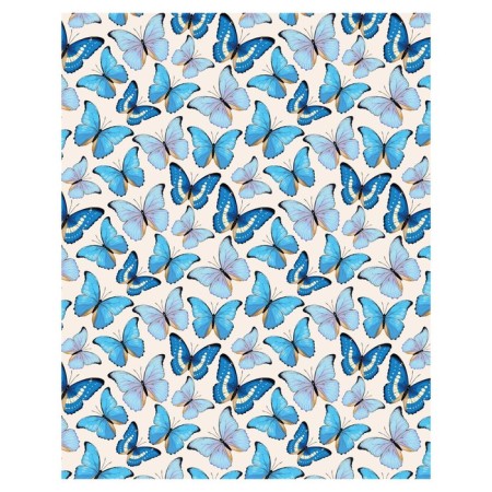 Pillow Blouse "Blue butterflies, decorative, size 16x45 cm-1