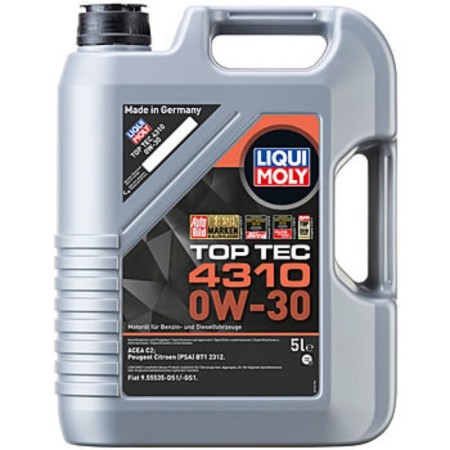 Motor oil Liqui Moly Top Tec 4310 0W-30 C2, 5 liters