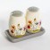 Elrington spices "Gray Cat", 2 section, with spoons and lids, 250 ml