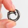 Karabin ring, d = 13/20 mm, thickness - 3.5 mm, 5 pcs, black nickel color