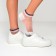 Women's socks glass minku color lilac/white, size 36-37 (23 cm)