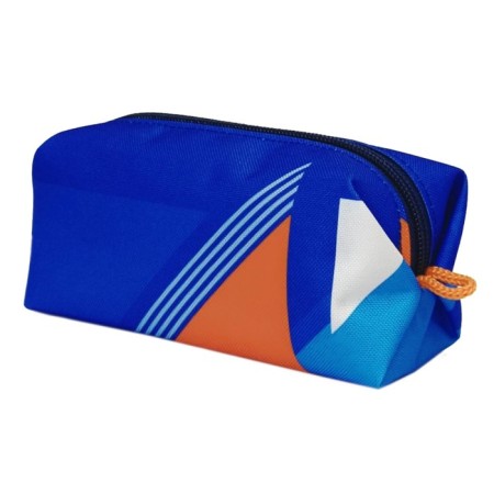 Cosmetic bag blue oxford geometry mini