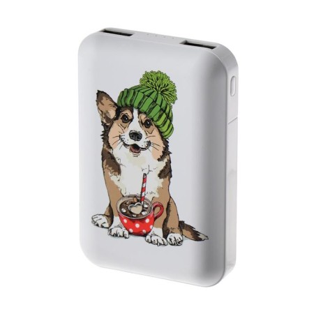 External battery Ritmix RPB-10007, 10,000 mAh, 2xUSB, 2.1 A, Corgi