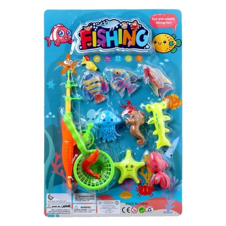 Fishing "sea residents" 9 fish, fishing rod, net-5