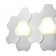 VIVA lamp, 18W Led, 4000k, 1350lm, silver color