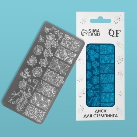 Stamping disk Metal "Summer Vibe", 12 × 6 cm-1