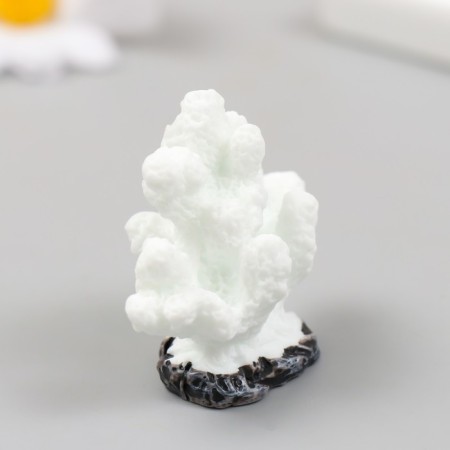 Figure for Florarium Polystone "Coral Finger" White 4.6x4.1 cm-1