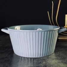 Салатник с ручками Lenardi «Графит», фарфор, d=21 см