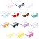 Carnival glasses "Classic", Mix colors