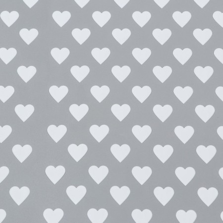 Film Color "Hearts", white, 0.7 x 7.6 m, 40 μm, 200 grams-2