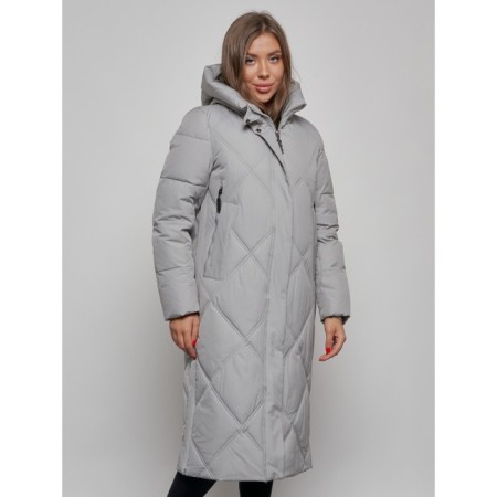 Coat insulated winter female, size 50, color gray-7