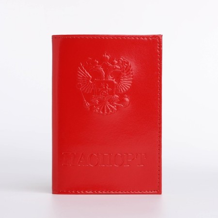 Cover for passport, red color