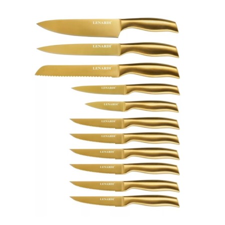 Lenardi knife set, on a stand, 11 items-1