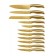 Lenardi knife set, on a stand, 11 items