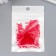 Glass 8/0 "Matte translucent. Scarlet" 10 g