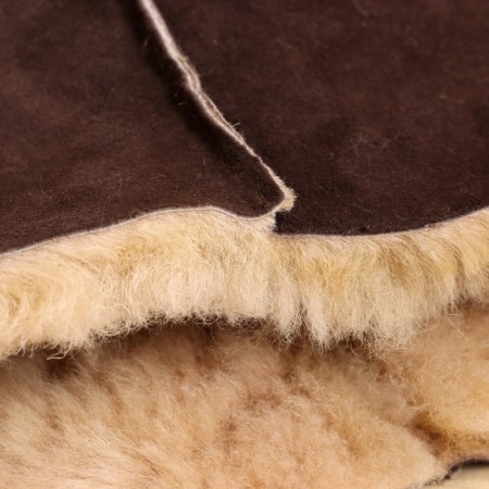 Set for a bath of sheepskin, hat, mitten "premium"-3