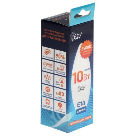 RSV-C37-10W-6500K-E14 LED lamp-1