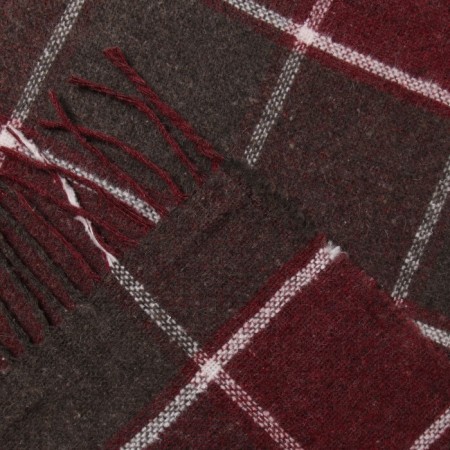Palermo plaid 140x200cm, 15s/Sofa, Bordeaux/Cast/Bel, wool 20%, pan 40%, PE 40%-3