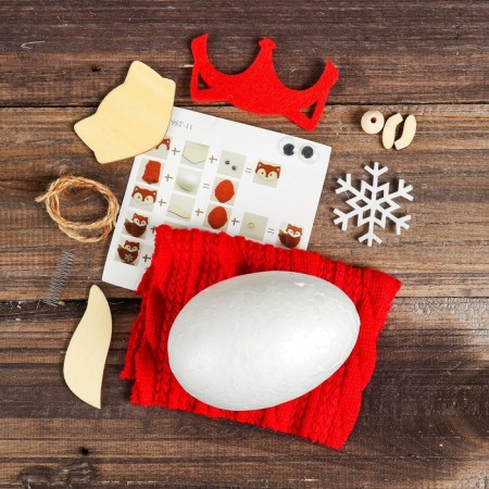 Set for creativity - Create the Christmas tree decoration "Fox with Snezhinka"-2